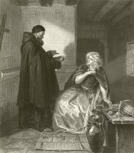Julieta na cela de Frei Lourenço (gravura)