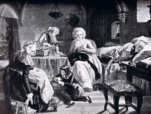 Luís XVI e sua família no Chateau du Temple, da &39;História das Nações&39; de Edgar Melville Ward