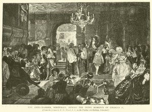 The Ante-Chamber, Whitehall, durante os últimos momentos de Charles II
