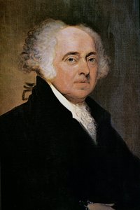 Presidente John Adams (1735-1826) (litografia a cores) de Edgar Parker