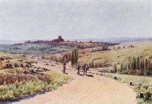 Norte de Espanha: Ávila, Do Noroeste (cor litho) de Edgar T. A. Wigram