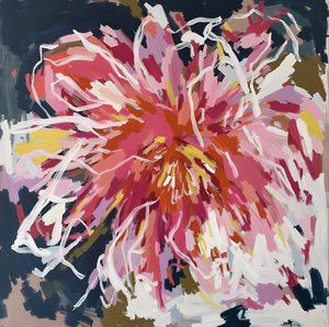 Flor abstrata vibrante de Edie