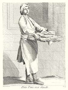 Vendedor de Pastelaria (gravação) de Edmé (after) Bouchardon