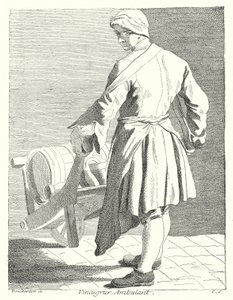 Vendedor itinerante de vinagre (gravura) de Edmé (after) Bouchardon