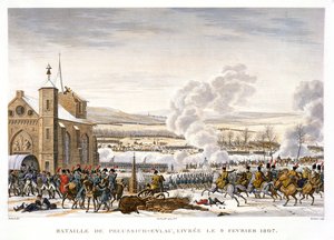A Batalha de Eylau, Alemanha, 9 de fevereiro de 1807