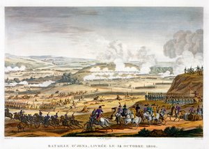 A Batalha de Jena, Alemanha, 14 de outubro de 1806