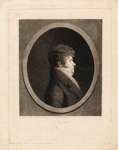 Retrato do maestro e compositor Gaspare Spontini 1774-1851.