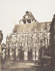 Catedral de Louviers, vista geral, 1852-54. de Edmond Bacot