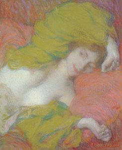 Ociosidade, c.1895 (pastel sobre papel) de Edmond François Aman Jean