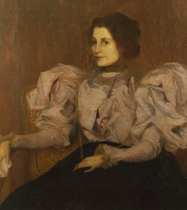 Retrato de Madame Besnard, c.1896 (óleo sobre tela) de Edmond François Aman Jean
