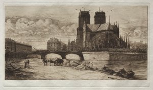 A abside de Notre Dame de Paris
