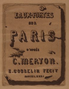 Título do Etchings on Paris: Cover, 1871.