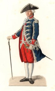 Charles Gravier, Conde de Vergennes (1719-1787), de uniforme como capitão dos guardas da porta do rei, França
