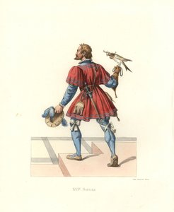Falconer para Francis I de Edmond Lechevallier Chevignard