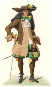 Cavalheiro francês em trajes cerimoniais de Edmond Lechevallier Chevignard