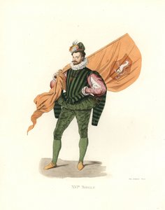 Porta-ensigne ou porta-ensigne padrão alemão de Edmond Lechevallier Chevignard