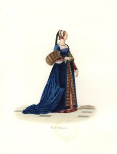 Senhora na corte de Francisco I de Edmond Lechevallier Chevignard
