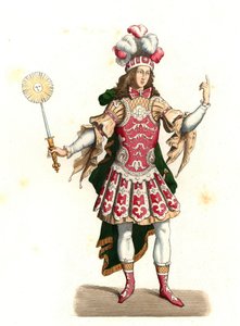 Luís XIV da França, o rei do sol (1638-1715), em traje de dança