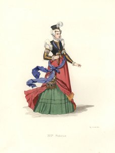 senhora suíça de Edmond Lechevallier Chevignard