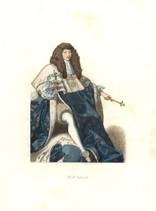 O jovem Luís XIV, Rei de França de Edmond Lechevallier Chevignard