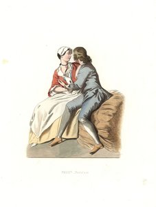 Jovens aldeões, França de Edmond Lechevallier Chevignard