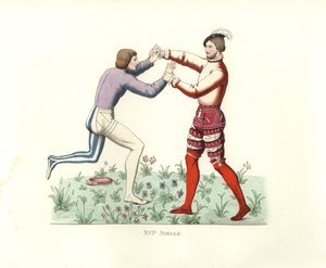 lutadores franceses de Edmond Lechevallier Chevignard