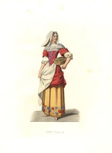 Mulher camponesa, França de Edmond Lechevallier Chevignard