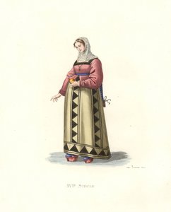 Mulher de Burgos, Espanha de Edmond Lechevallier Chevignard