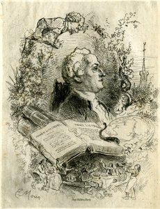 Retrato de Elie Catherine Freron (1718 -1776) de Edmond Morin