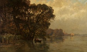 O Scheldt perto de Wetteren (Bélgica) de Edmond de Schampheleer