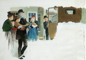Um infortúnio, de Heart, de Edmondo De Amicis, desenhando