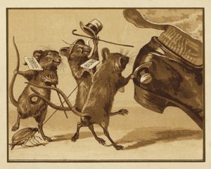 Ilustração para Três Ratos Cegos (lito colorido) de Edmund G. Caldwell