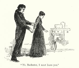 Ilustração para Jane Eyre por Charlotte Bronte (litho)