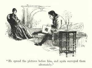 Ilustração para Jane Eyre por Charlotte Bronte (litho)