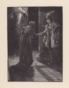 Ilustração para "The Eve of St Agnes" de John Keats (litografia) de Edmund Henry Garrett