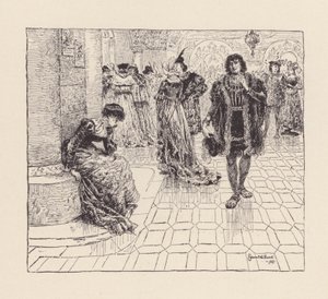 Ilustração para "The Eve of St Agnes" de John Keats (litografia) de Edmund Henry Garrett