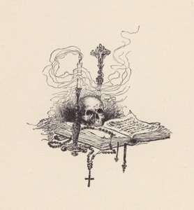 Ilustração para "The Eve of St Agnes" de John Keats (litografia) de Edmund Henry Garrett