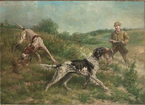 Caça numa paisagem de planalto de Edmund Henry Osthaus