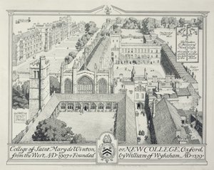 O Colégio de St Mary de Winton ou New College, 1928