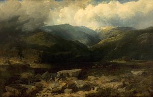 Veado Perseguindo nas Terras Altas, um Tiro Tranquilo, 1860