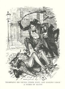 Ilustração para "O estranho caso do Dr. Jekyll e do Sr. Hyde", de R. L. Stevenson (litografia) de Edmund Joseph (after) Sullivan