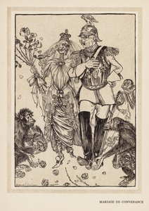 A grinalda do Kaiser: Casamento de Conveniência (litografia) de Edmund Joseph (after) Sullivan