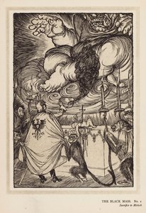 A grinalda do Kaiser: A Missa Negra (litografia) de Edmund Joseph (after) Sullivan
