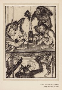 A grinalda do Kaiser: "O Jogo do Diabo" (litografia) de Edmund Joseph (after) Sullivan