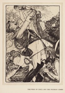 A grinalda do Kaiser: O Vinho de Circe e o Comus Prussiano (litografia)