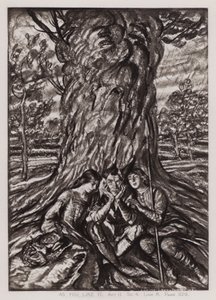 Como Você Gosta, Acto II, Sc 4 (litho) de Edmund Joseph Sullivan