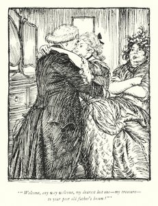 Ilustração para The Vicar of Wakefield de Oliver Goldsmith (litho) de Edmund Joseph Sullivan