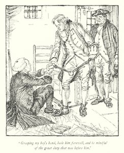 Ilustração para The Vicar of Wakefield de Oliver Goldsmith (litho) de Edmund Joseph Sullivan