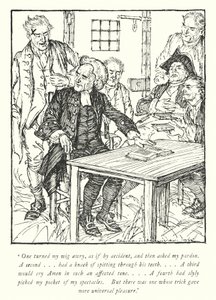 Ilustração para The Vicar of Wakefield de Oliver Goldsmith (litho) de Edmund Joseph Sullivan