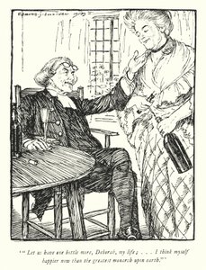 Ilustração para The Vicar of Wakefield de Oliver Goldsmith (litho) de Edmund Joseph Sullivan